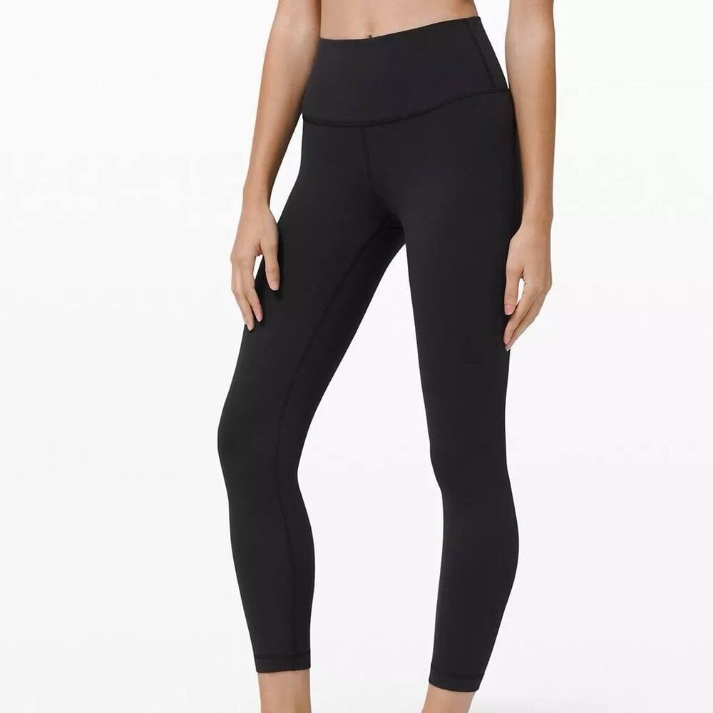Lululemon Wunder Under Hi-Rise 7/8 Tight Full-On Luon 25 Black W5BEIS Size 6